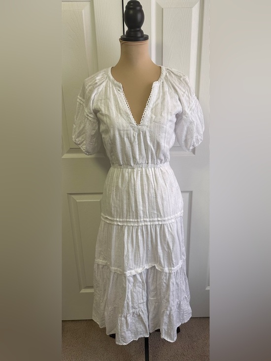 Betsey Johnson Dresses & Skirts - Betsey Johnson White Tiered Eyelet Midi Dress